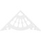 Ekena Millwork Pitch Wagon Wheel Architectural Grade PVC Gable Pediment, 48"W x 24"H x 1"P (12/12) GPP048X024X100WAG - alternate 4
